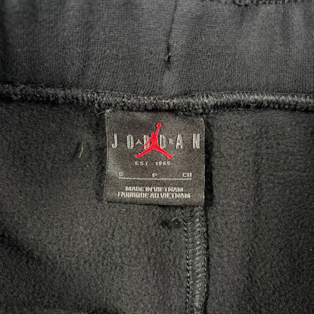 Nike Jordan Jumpman Fleece Shorts Mens Small Black White Striped Graphic DJ0186